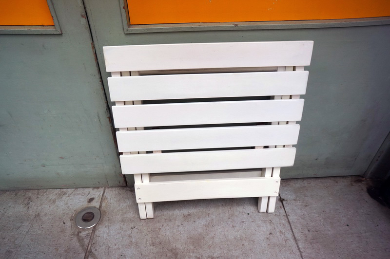 mesa jardin auxiliar plegable madera 42x48x34 (6eu.) 1u